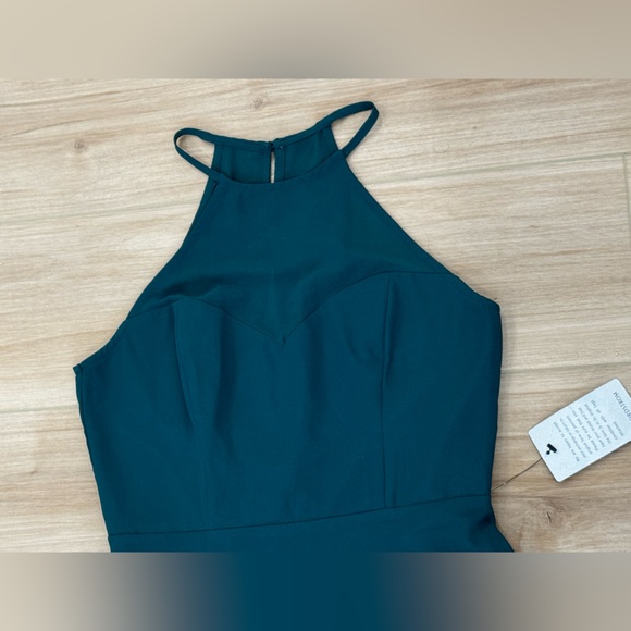 Lulus Halter Neck Maxi Dress NWT Size Small Fully Lined - Picture 3 of 11